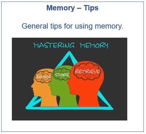 Memory Tips