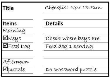 Checklist